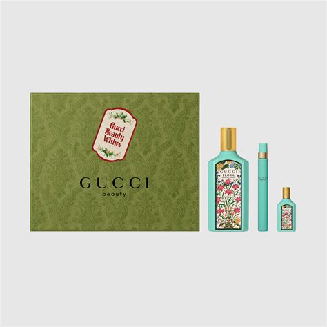 gucci floral gift sets|gucci flora perfume gift set.